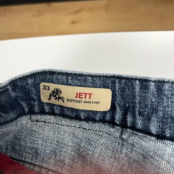 Buffalo David Bitton distress straight Jett jeans men size 33 - Picture 8 of 11